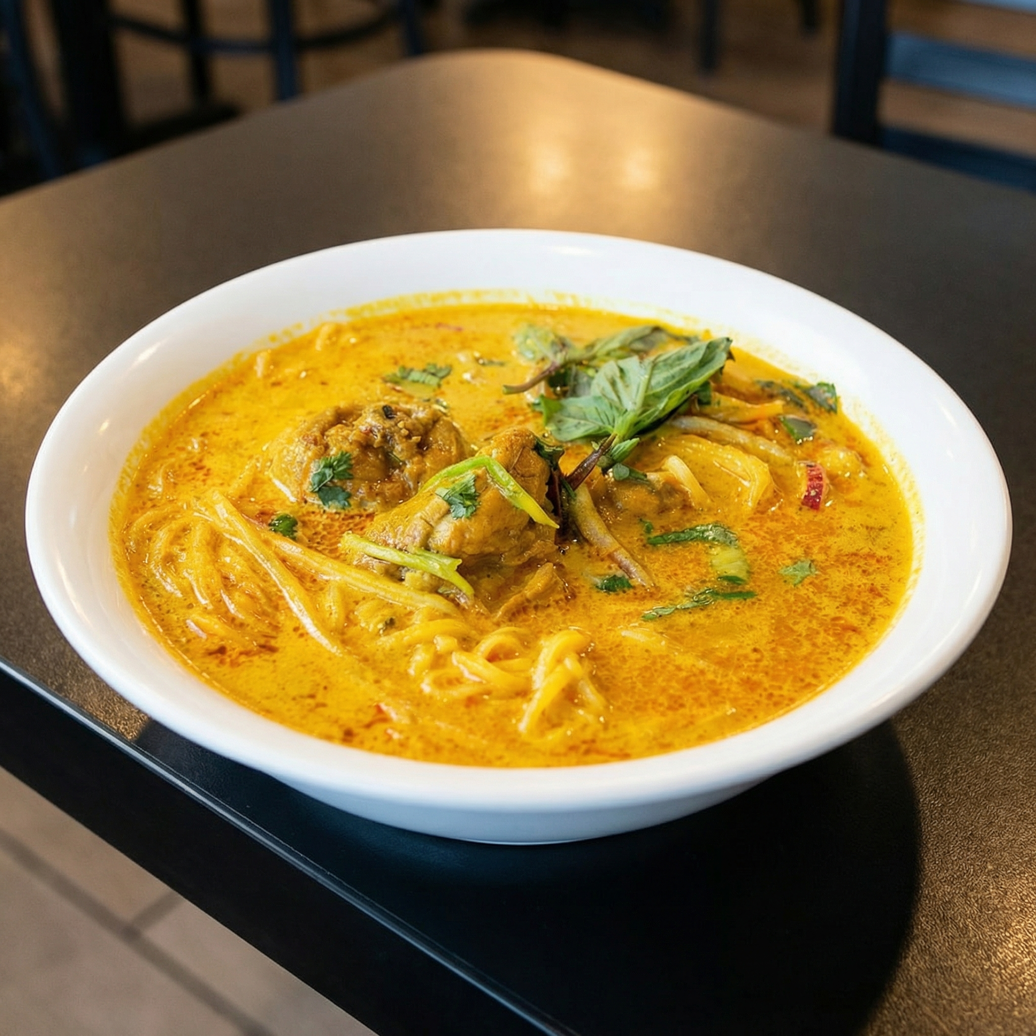 Authentic Vietnamese Pho noodle soup at T.H. Dang Restaurant Winnipeg